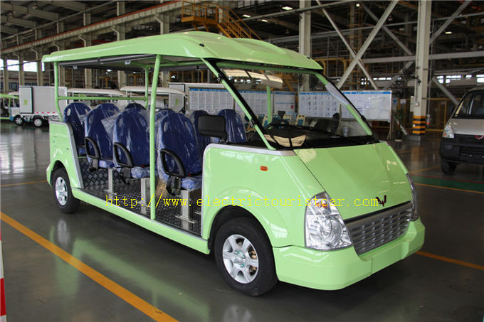 Geräumige 11 Sitze grünen elektrische Shuttle-Auto-Erholungsort-Fahrzeug-Hochleistung